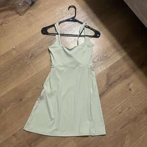 Lululemon Athletica Green Spaghetti Strap Sundress